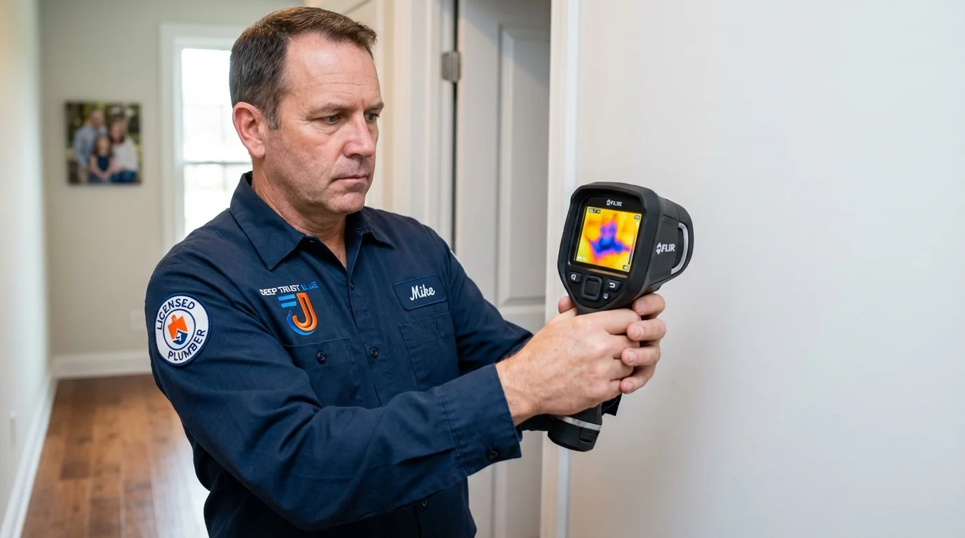Thermal imaging leak detection by Johns Plumbing LLC in Lake Saint Louis